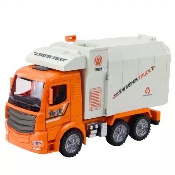 LEAN TOYS Prügiauto City Lights Sounds Orange