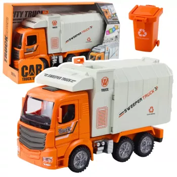 LEAN TOYS Prügiauto City Lights Sounds Orange