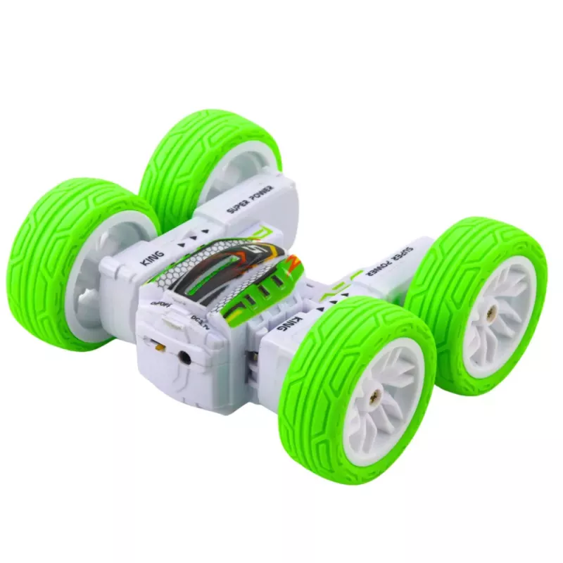 LEAN TOYS Pultjuhitav akrobaatiline maastikuauto 360° Roheline 1:32