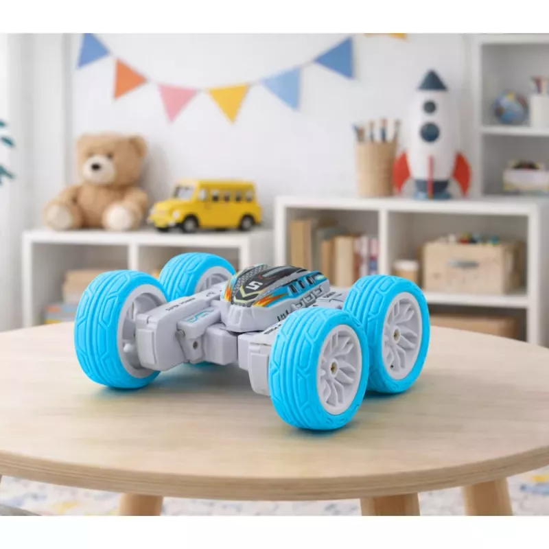 LEAN TOYS Kaugjuhitav Akrobaatiline Maastikuauto 360° Sinine 1:32