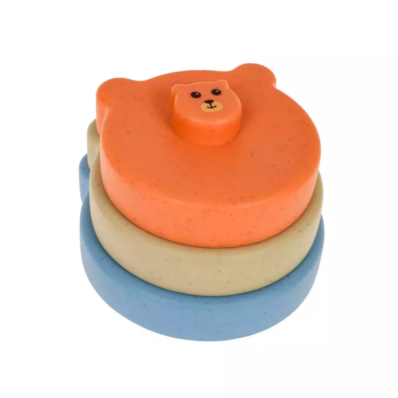 LEAN TOYS Pehmete sensoorsete harivate ECO klotside komplekt kummist loomad 18 tk