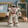 LEAN TOYS Interaktiivne kaugjuhitav RC robot 16 funktsiooni tulede ja helidega roosa