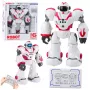 LEAN TOYS Interaktiivne kaugjuhitav RC robot 16 funktsiooni tulede ja helidega roosa