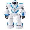 LEAN TOYS Interaktiivne kaugjuhitav robot RC 16 funktsiooni tulede ja helidega sinine