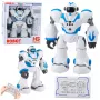 LEAN TOYS Interaktiivne kaugjuhitav robot RC 16 funktsiooni tulede ja helidega sinine