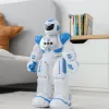 LEAN TOYS Kaugjuhitav Õppe Robot RC Rääkiv Tantsiv Valgus Heled Sinine