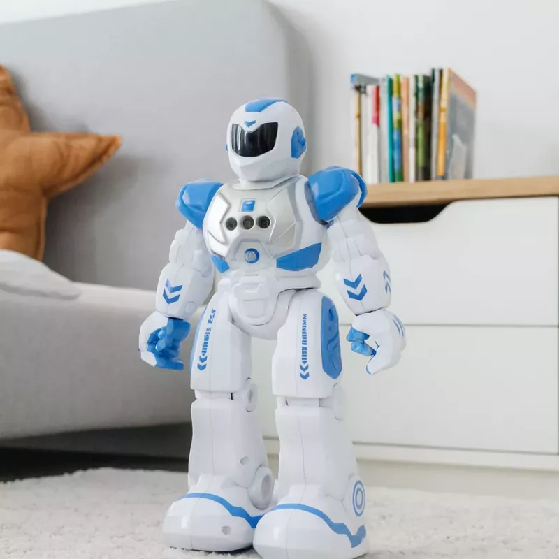 LEAN TOYS Kaugjuhitav Õppe Robot RC Rääkiv Tantsiv Valgus Heled Sinine