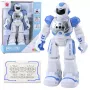 LEAN TOYS Kaugjuhitav Õppe Robot RC Rääkiv Tantsiv Valgus Heled Sinine