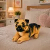 LEAN TOYS Plush Dog German Shepherd Cuddly Toy 25 cm