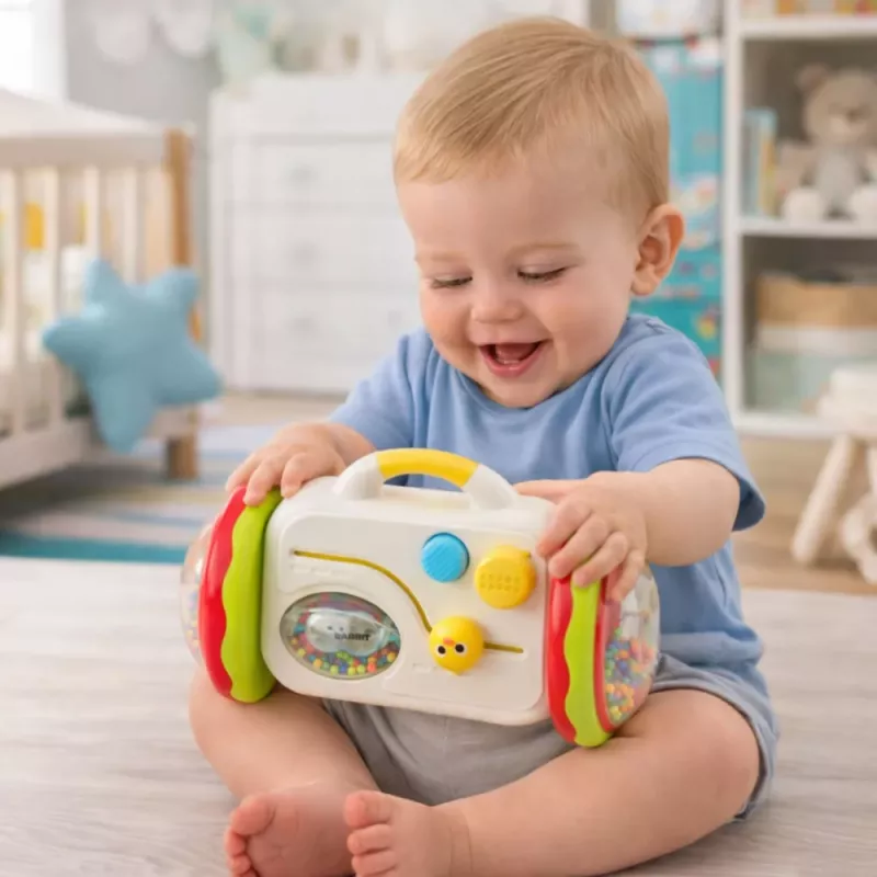 LEAN TOYS Escape Mirror Interaktiivne Õppemänguasi Imikutele Kõristi