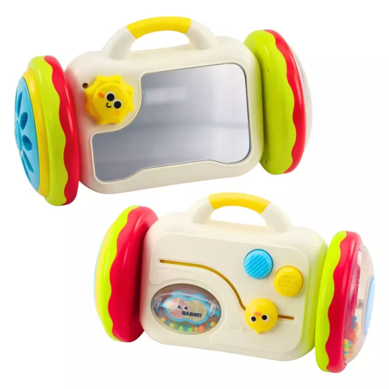 LEAN TOYS Escape Mirror Interaktiivne Õppemänguasi Imikutele Kõristi