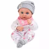 LEAN TOYS Beebinukk koos toitmistarvikute, põlle ja mütsiga, 28 cm