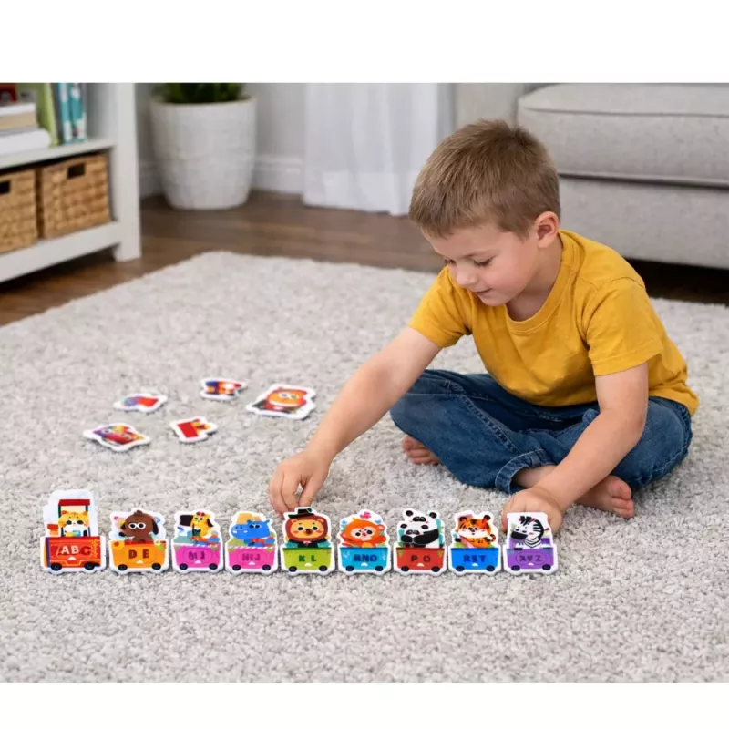 LEAN TOYS Õppepusle Väikelastele Täherong Loomadega 40 tk
