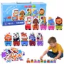 LEAN TOYS Õppepusle Väikelastele Täherong Loomadega 40 tk