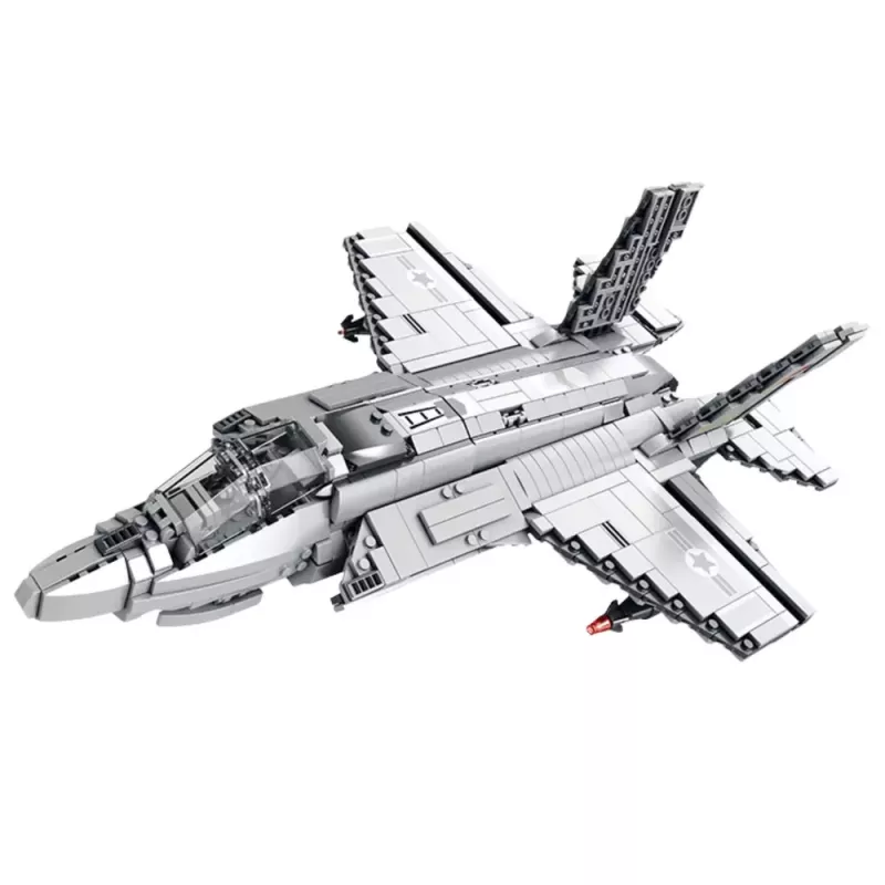LEAN TOYS F-35 Lightning II hävitaja ehitusklotsid hall 1490 tk