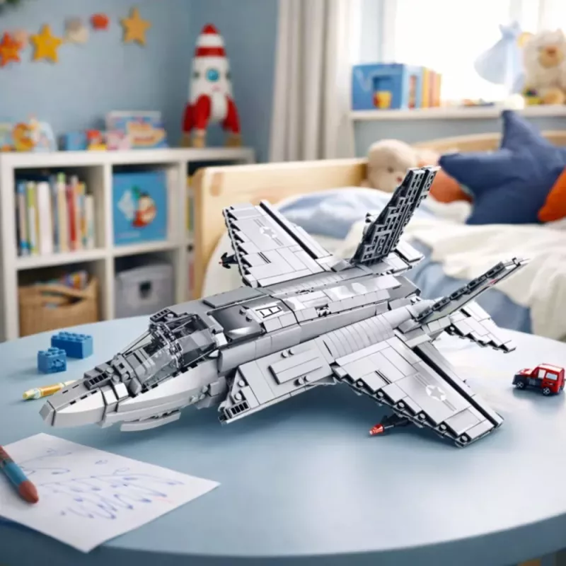 LEAN TOYS F-35 Lightning II hävitaja ehitusklotsid hall 1490 tk