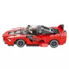 LEAN TOYS Ehitusklotsid FXX-K Võidusõiduauto Punane 360 tk