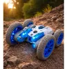 LEAN TOYS Kaugjuhitav trikiauto RC tuled suits drift 360° sinine