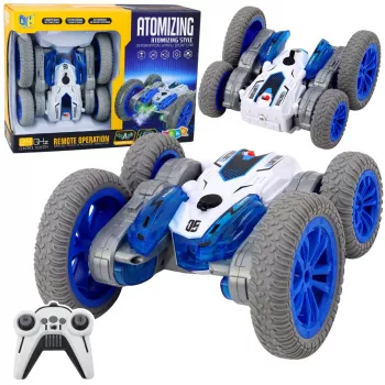 LEAN TOYS Kaugjuhitav trikiauto RC tuled suits drift 360° sinine