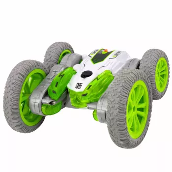 LEAN TOYS Kaugjuhitav trikiauto RC tuled suits libisemine 360° Roheline
