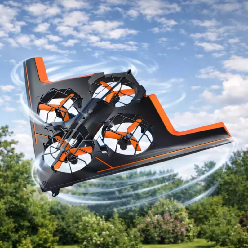 LEAN TOYS RC kaugjuhitav droon lendav neljakopter LED-tulede ja rakenduse juhtimisega