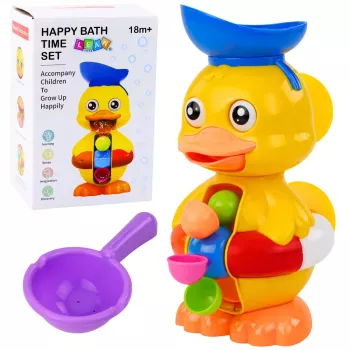 LEAN TOYS Interaktiivne vannimänguasi Part vesiveski, iminappade ja lusikaga