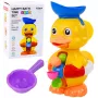 LEAN TOYS Interaktiivne vannimänguasi Part vesiveski, iminappade ja lusikaga