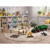 LEAN TOYS Põllumajanduskomplekt traktori, haagise, loomade, talunike ja taluga, 45 osa