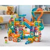 LEAN TOYS Magnetplokkide komplekt palliraja ja liumäega, värviline, 188 tk