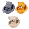 LEAN TOYS Vannimänguasjade Komplekt Loomad Paatides Liumäega 11 tk
