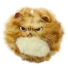 LEAN TOYS Plush Kitten with Wiggle Tail Squeaking Sounds Keychain 9 cm
