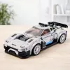 LEAN TOYS Ehitusklotsid Võidusõiduauto Robot 2in1 Valge 320 tk