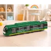 LEAN TOYS Metro Train City Express Opening Doors Lights Sounds Green