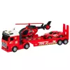 LEAN TOYS Päästekomplekt tuletõrjeauto, puksiirauto, helikopteri ja autoga, tulede ja heliga
