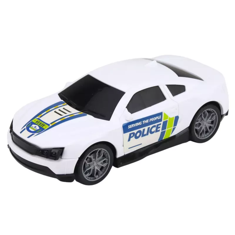 LEAN TOYS Politseiveok, Puksiirveok, Auto, Helikopter, Tuled ja Helid Komplekt