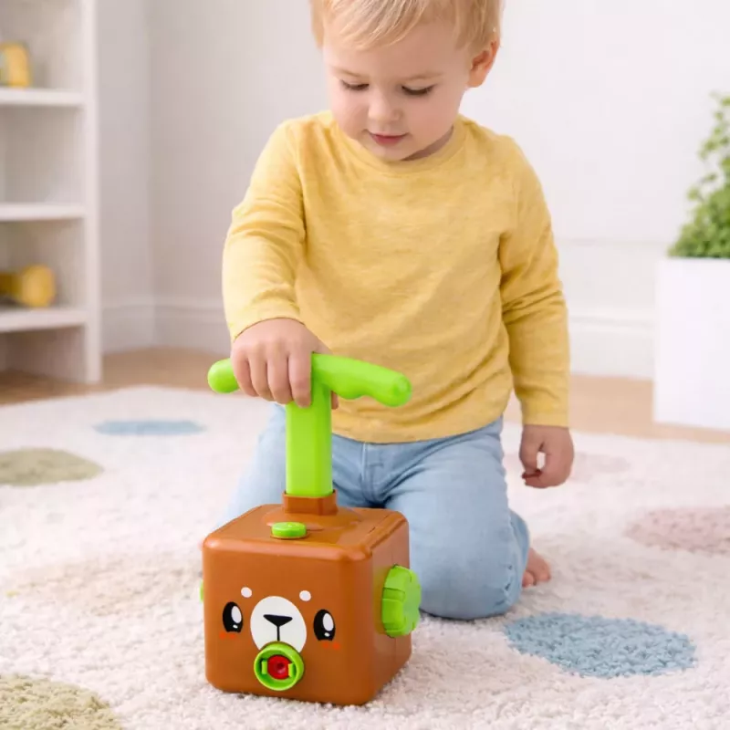 LEAN TOYS Mängukomplekt õhupallikäivitusautode ja kaisukaruga lastele