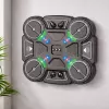 LEAN TOYS Interaktiivne muusikaline poksikilp LED-tulede ja 3 tasemega, must