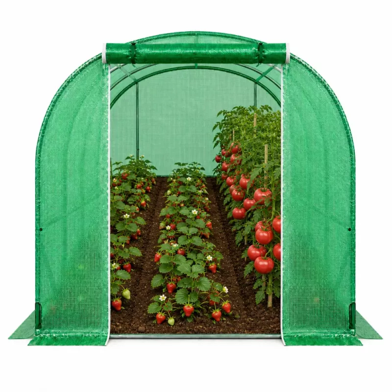 LEAN Kasvuhoone Köögiviljadele, Roheliste UV-akendega, 3,5x2x2M, 7M²