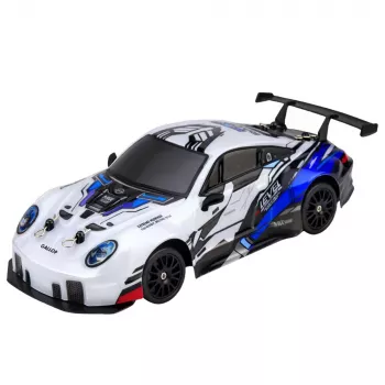 LEAN TOYS Kaugjuhitav trikiauto RC vahetatavate ratastega 4WD Sinine 1:24