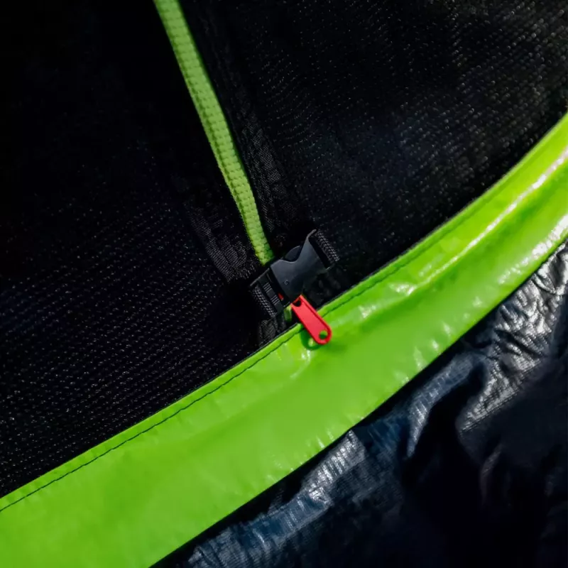 LEAN SPORT LEAN Garden Trampoline with Inner Net Black and Green 252CM 8FT