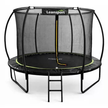 LEAN Sport Garden Trampoline with Inner Net Black and Green 305CM 10FT