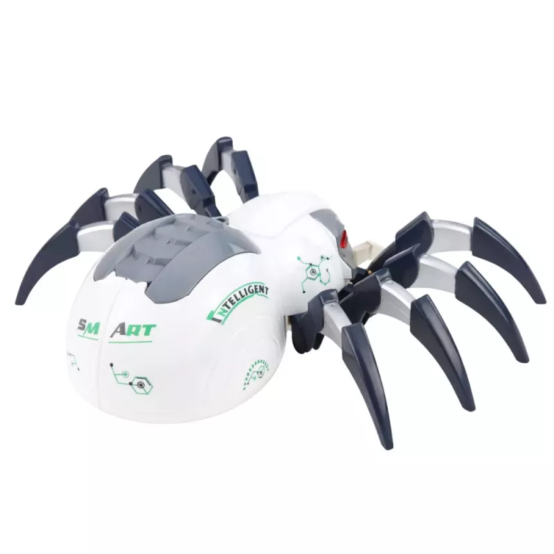 LEAN TOYS RC kaugjuhitav ämblikrobot suitsuefekti, tulede ja helidega