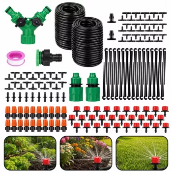 LEAN Automatic Garden Drip Irrigation System Set 55M+15M 386pcs