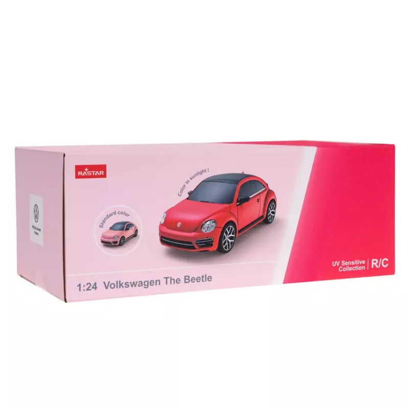 Rastar Volkswagen Beetle UV-tundlik kaugjuhitav auto roosa 1:24
