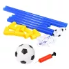 LEAN TOYS Spordikomplekt jalgpalli mängimiseks, jalgpallivärav, pall, pump 62x40cm