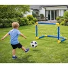 LEAN TOYS Spordikomplekt jalgpalli mängimiseks, jalgpallivärav, pall, pump 62x40cm