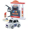 LEAN TOYS Interaktiivne Gaasijaama Politseiauto Valgus- ja Heliefektide ning Suitsuga