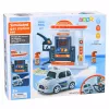 LEAN TOYS Interaktiivne Gaasijaama Politseiauto Valgus- ja Heliefektide ning Suitsuga