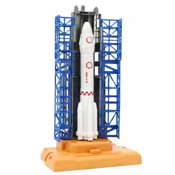 LEAN TOYS Kosmosekomplekt Kosmonautide starditorn raketi ja süstikuga ehitusklotsid 300 tükki