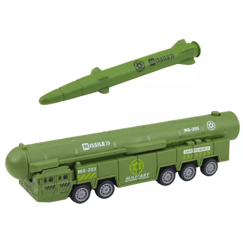 LEAN TOYS Military Set Truck Fighter Jets with Motorized Missile Launcher